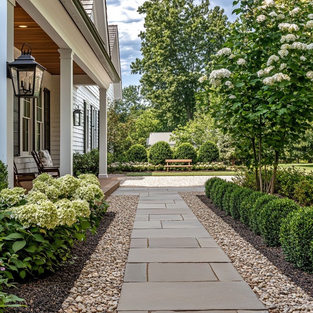 Front yard paver walkway in Manteca CA