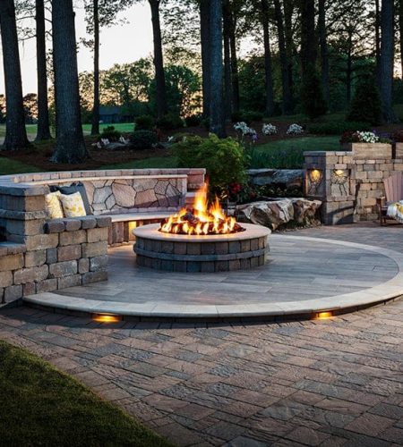 Pavers backyard